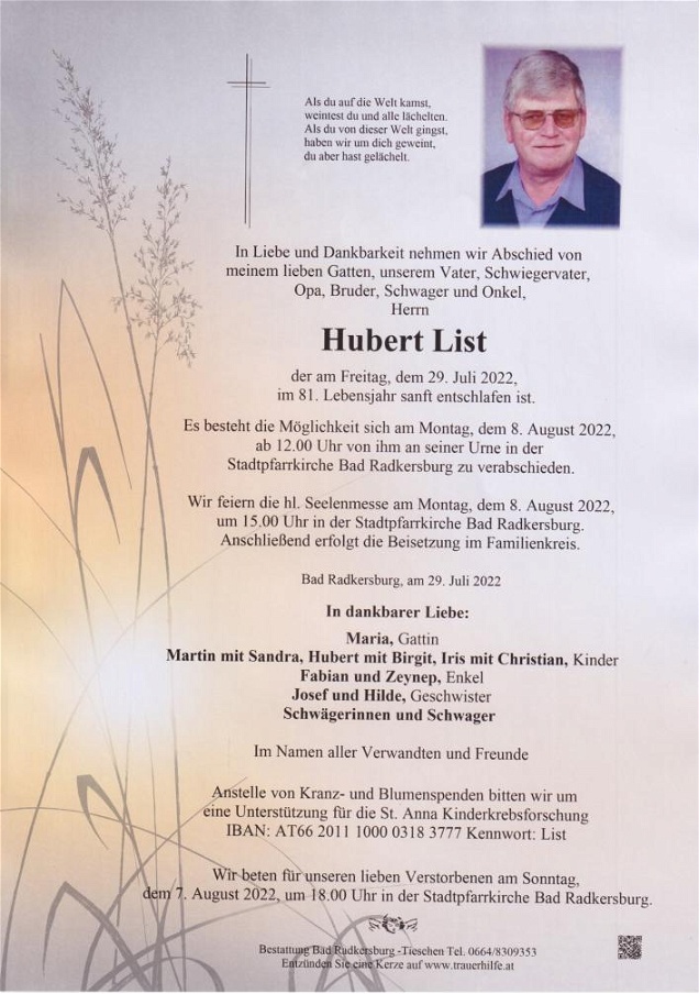Hubert List